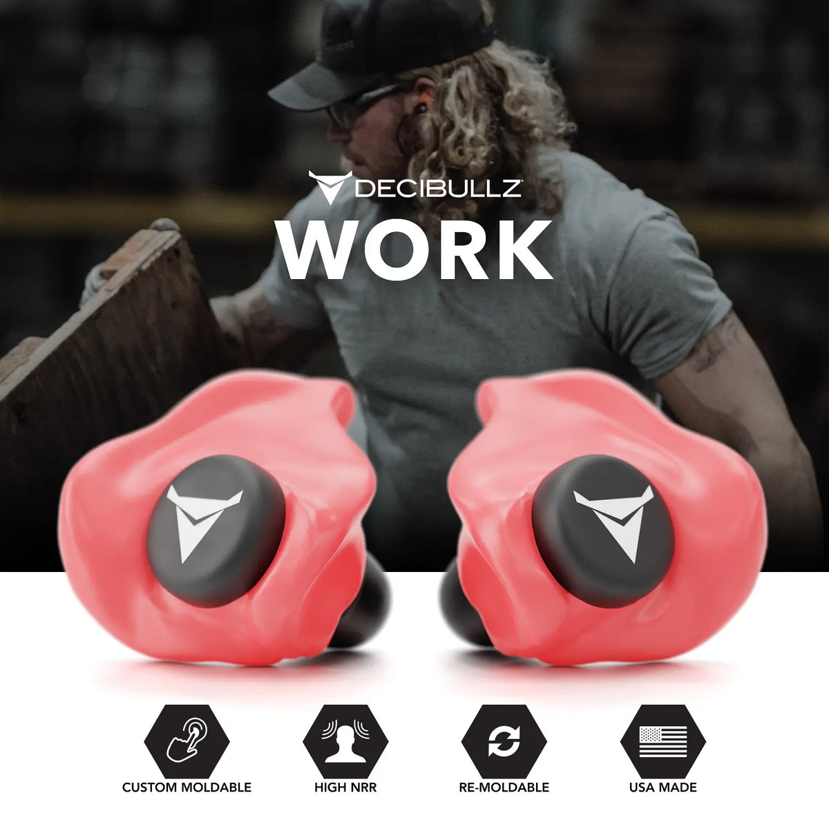 Custom Molded Earplugs 31dB NRR
