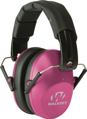 Walker's Pro-Low Profile Passive Shooting Ear Muffs - 22dB Pink