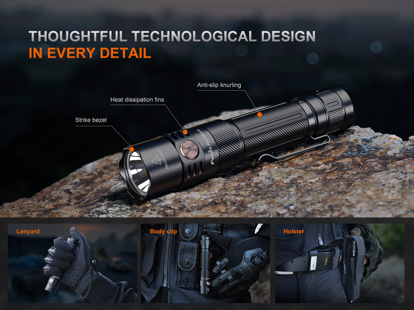 Fenix PD35R ACE Multi-mode Tactical Flashlight + FREE CL01 Mini Lantern Fenix Store