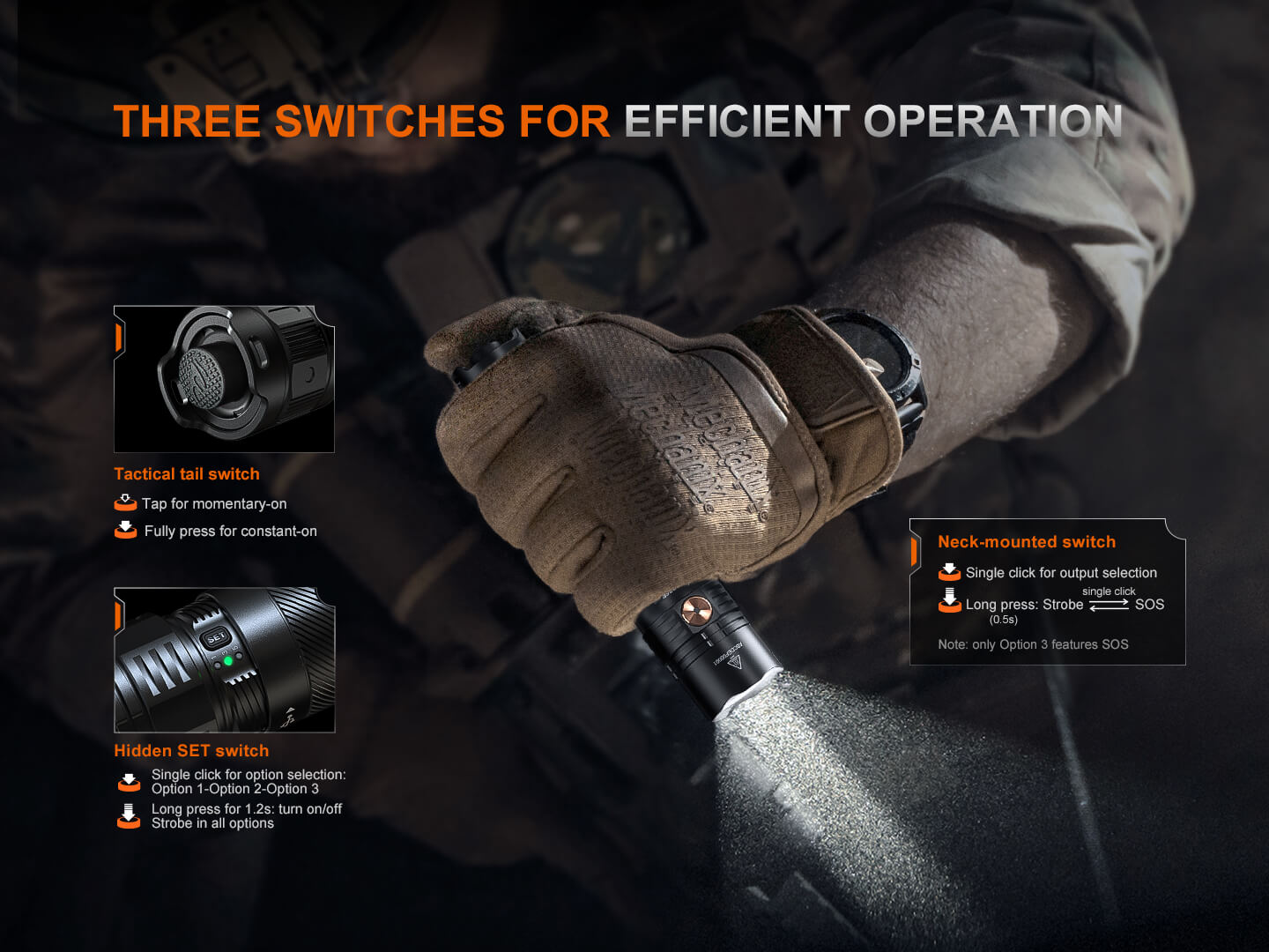 Fenix PD36R ACE Customizable Multi-Mode Flashlight