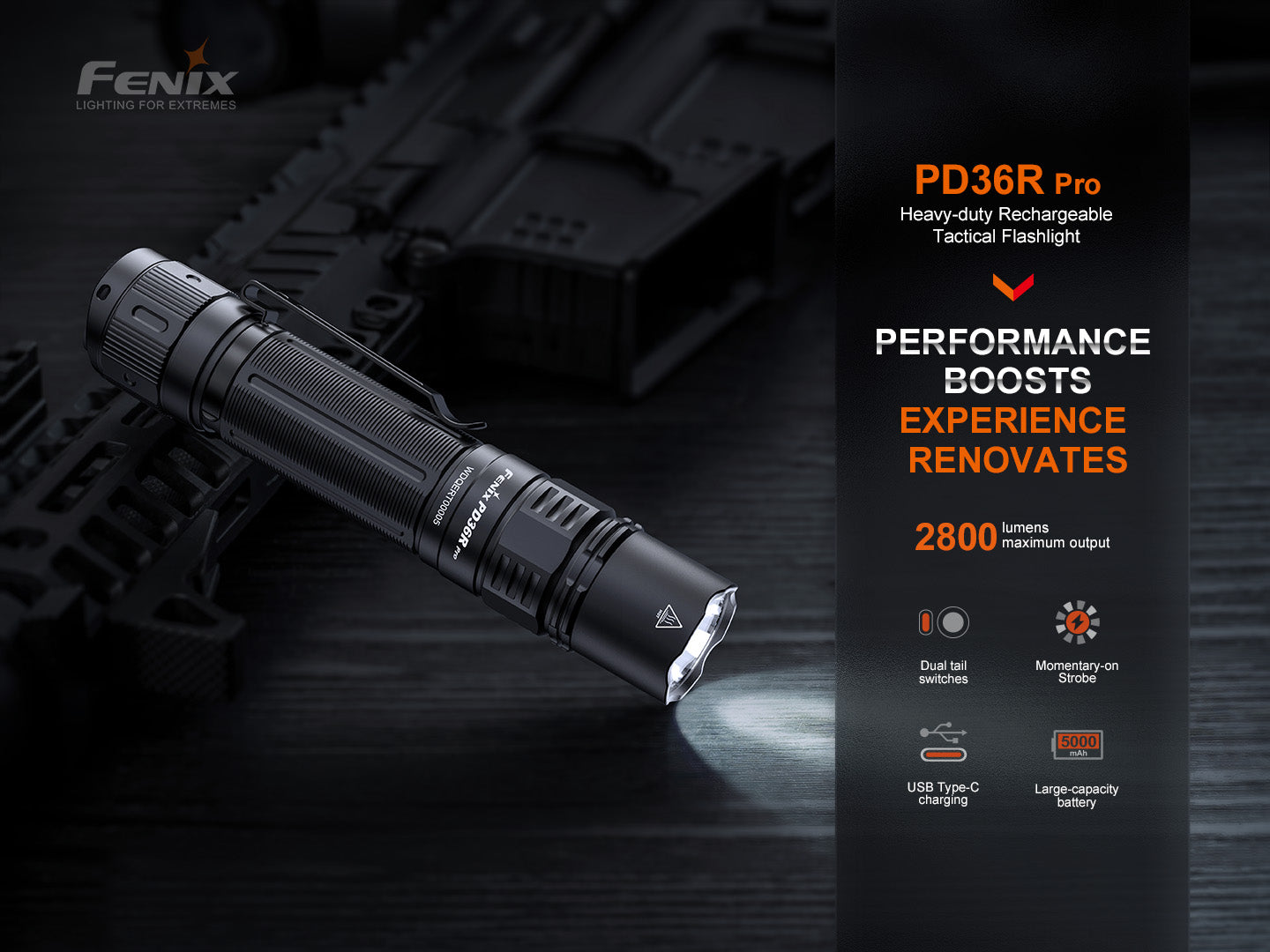 Fenix PD36R Pro 2800 Lumen Flashlight Fenix Store