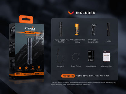 Fenix PD36R Pro 2800 Lumen Flashlight Fenix Store