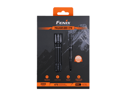 Fenix TK20R V2.0 Rechargeable Flashlight with FREE T5 Tactical Pen (optional)