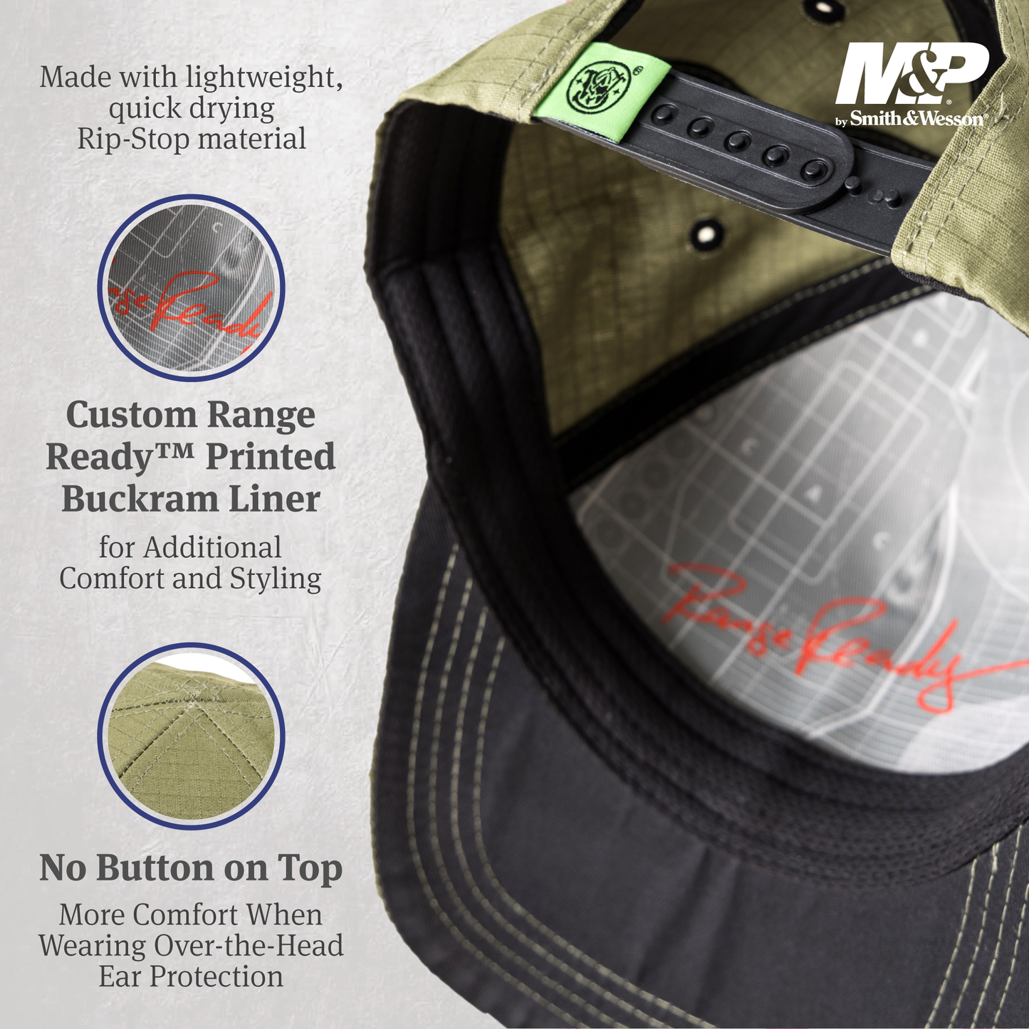 Range Ready™ M&P® by Smith & Wesson®  Ripstop 6-Panel Structured Cap