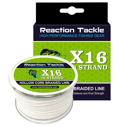Reaction Tackle Hollow Core - 16 Strand Braided Fishing Line Reaction Tackle