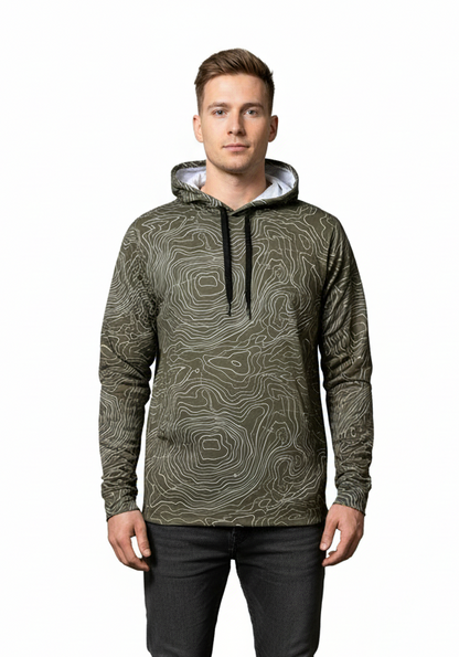 Men's Topographical Performance Hoodie