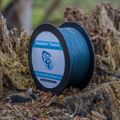 Reaction Tackle Braided Fishing Line - Low-Vis Gray Reaction Tackle