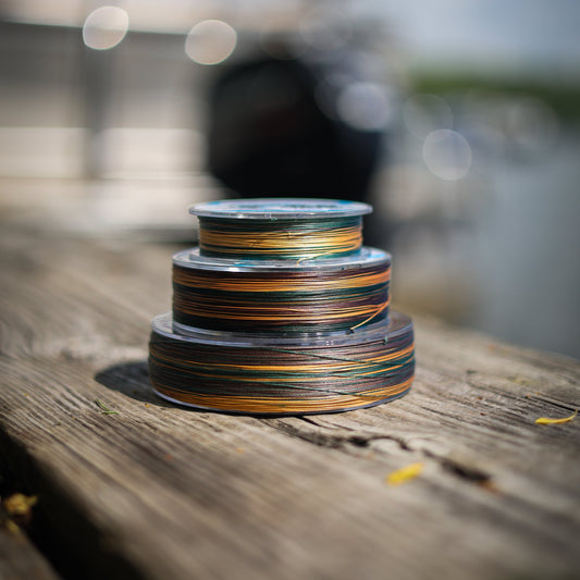 Reaction Tackle Braided Fishing Line - Green Camo Reaction Tackle