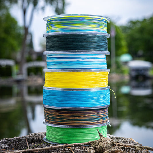 Reaction Tackle X8 Braided Fishing Line - Hi Vis Yellow 8 Strand Reaction Tackle