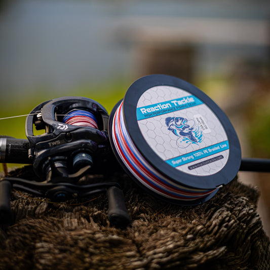 Reaction Tackle Braided Fishing Line - USA Camo Reaction Tackle
