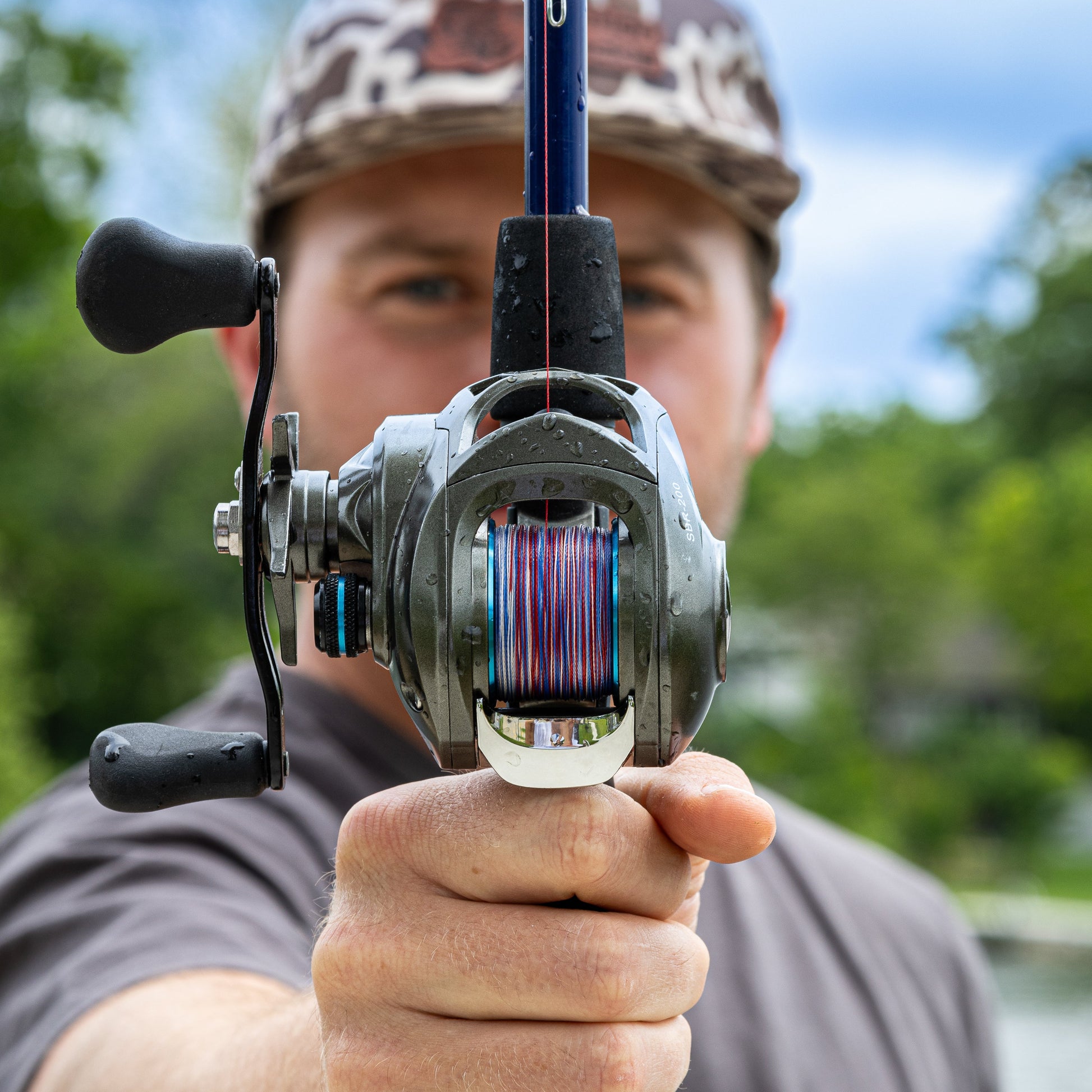 Reaction Tackle Braided Fishing Line - USA Camo Reaction Tackle