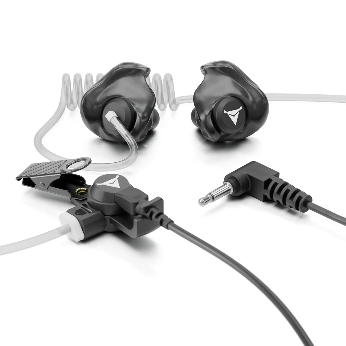 +Isolation Custom Molded Listen-Only Surveillance Acoustic Tube Headset