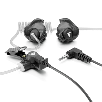 +Isolation Custom Molded Listen-Only Surveillance Acoustic Tube Headset