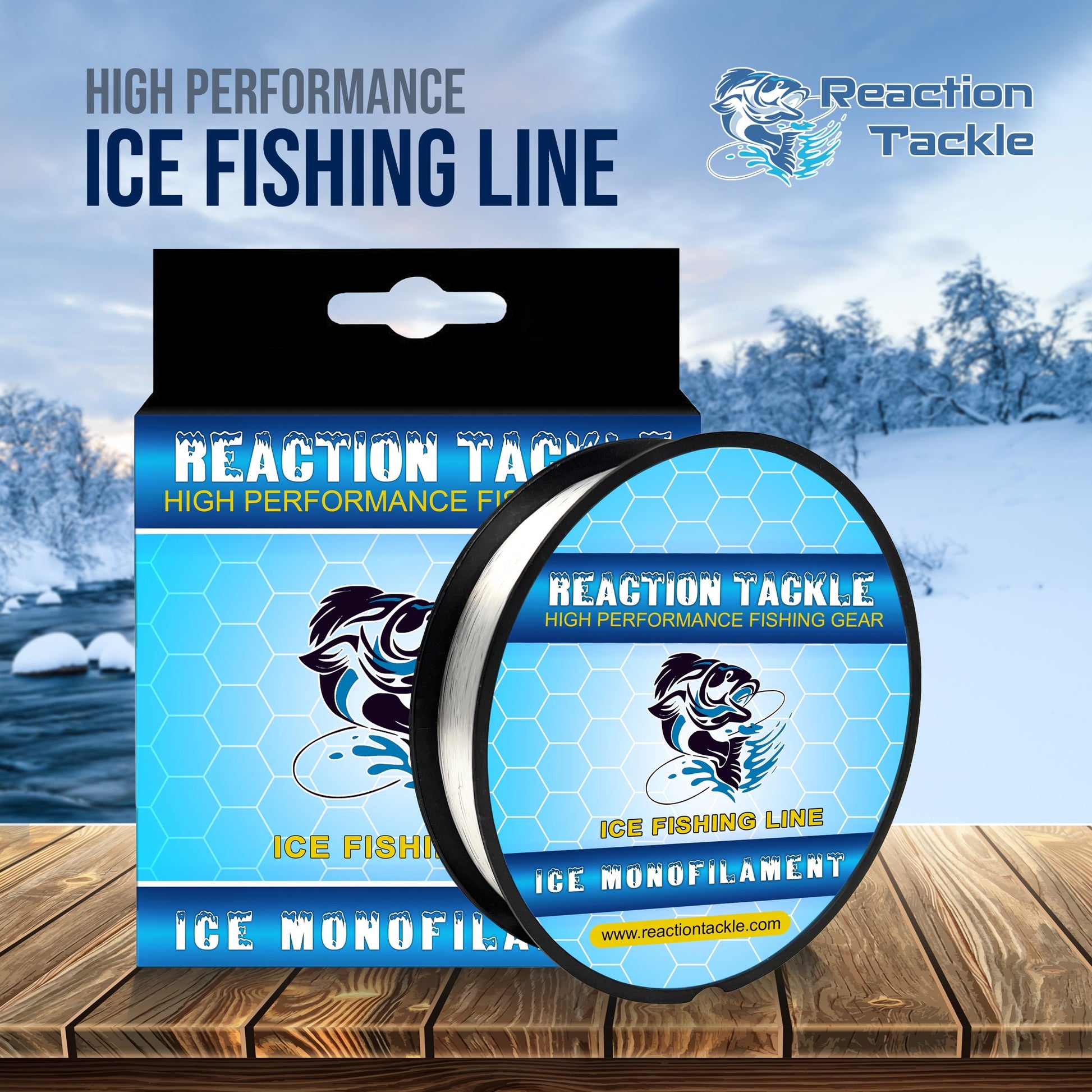Reaction Tackle ICE Monofilament Fishing Line Reaction Tackle