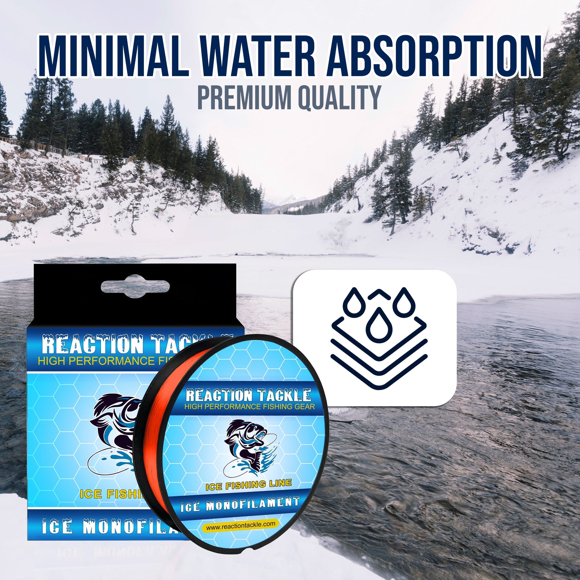 Reaction Tackle ICE Monofilament Fishing Line Reaction Tackle