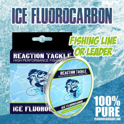 Reaction Tackle Ice Fluorocarbon Fishing Line or Leader Reaction Tackle