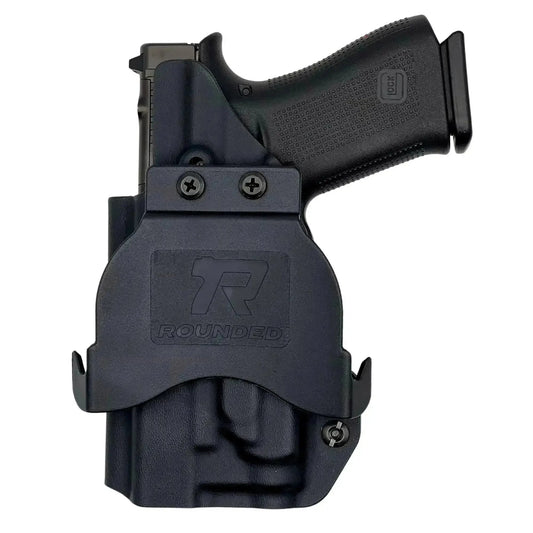 Paddle Holster fits: Glock 19 Olight PL-MINI 3 Valkyrie