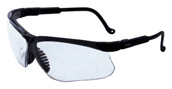 Howard Leight Genesis Shooting Glasses - Black Frame Clear Lens Safety Eyewear