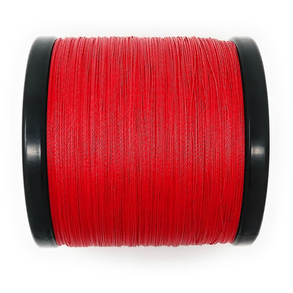 Reaction Tackle Braided Fishing Line - NO FADE Red Reaction Tackle
