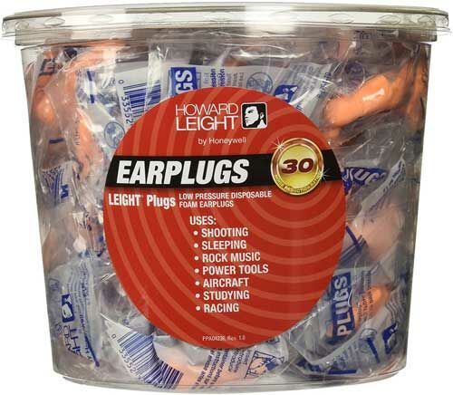 Howard Leight Leightplugs Disposable Ear Plugs - 100 Count Tub Hearing Protection