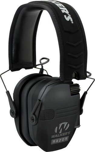 Walker's Razor Slim Tactical Electronic Ear Muffs - 23dB Black