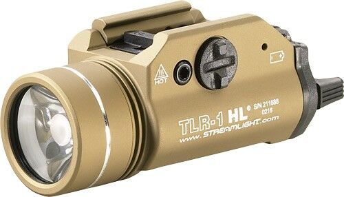Streamlight TLR-1 HL C4 LED Weapon Light FDE - 1000 Lumen Tactical Light
