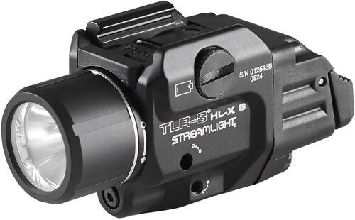 Streamlight TLR-8 HL-X USB Weapon Light with Red Laser - 500 Lumen Tactical Light