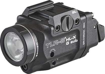 Streamlight TLR-8 HL-X G SUB USB Green Laser - Glock 43X/48 MOS Weapon Light