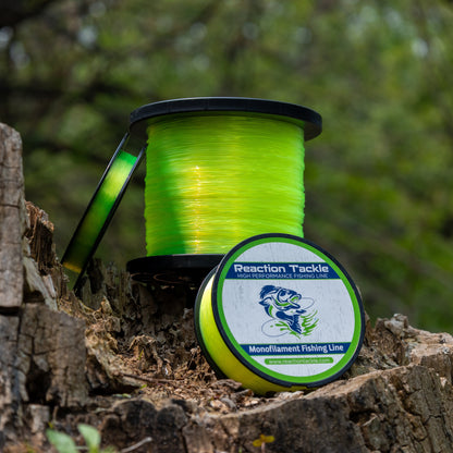 Reaction Tackle Nylon Monofilament Fishing Line - 1 Pound Jumbo Spools Reaction Tackle