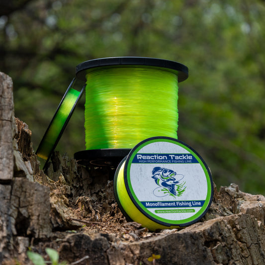Reaction Tackle Nylon Monofilament Fishing Line - 1 Pound Jumbo Spools Reaction Tackle