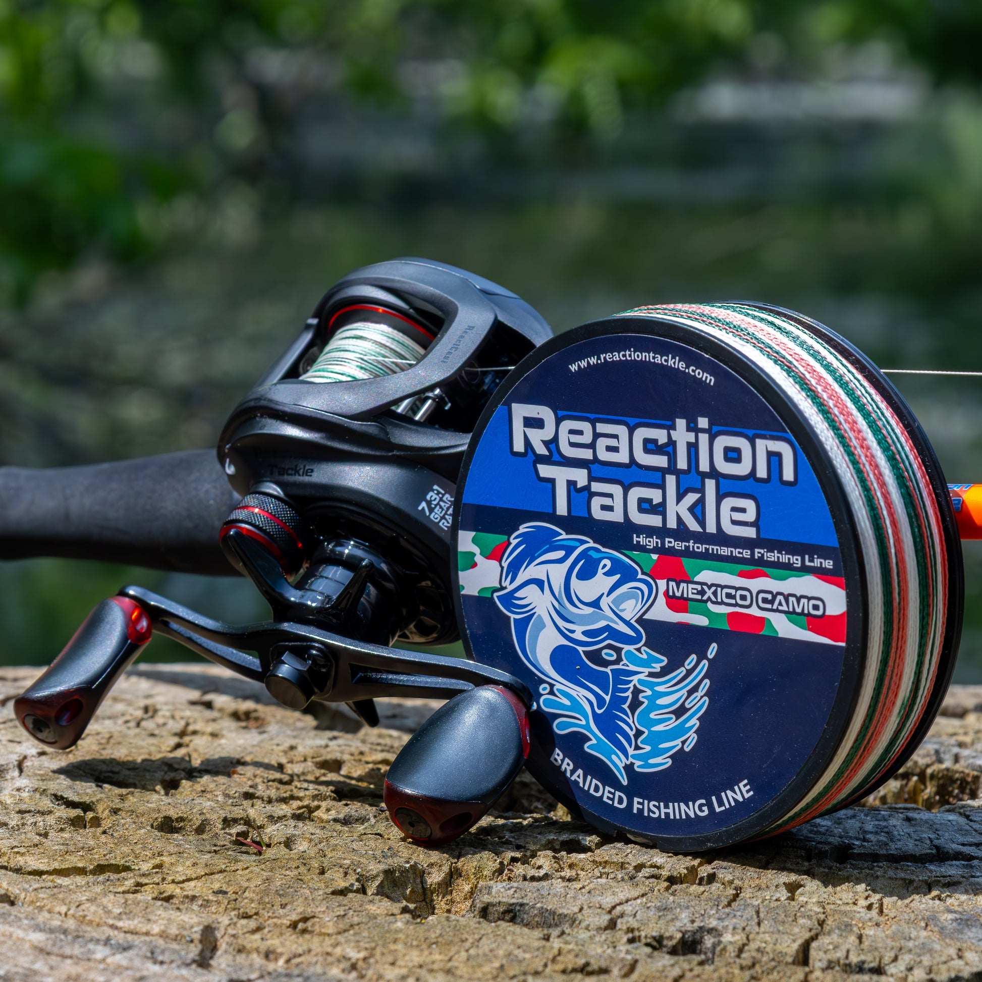 Reaction Tackle Braided Fishing Line - Mexico Camo - NEW Reaction Tackle