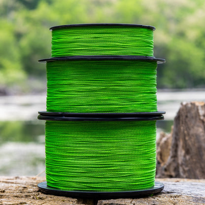 Reaction Tackle Braided Fishing Line - NO FADE Hi Vis Green - NEW Reaction Tackle