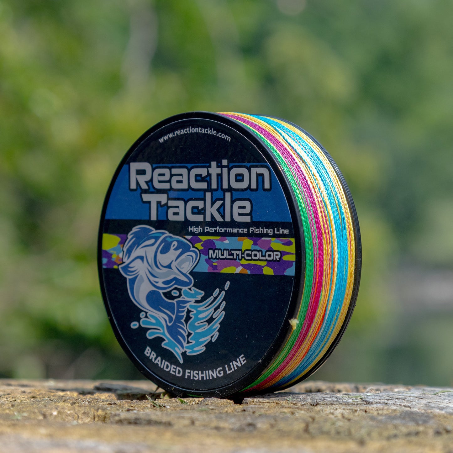 Reaction Tackle Braided Fishing Line - Multi-Color Reaction Tackle