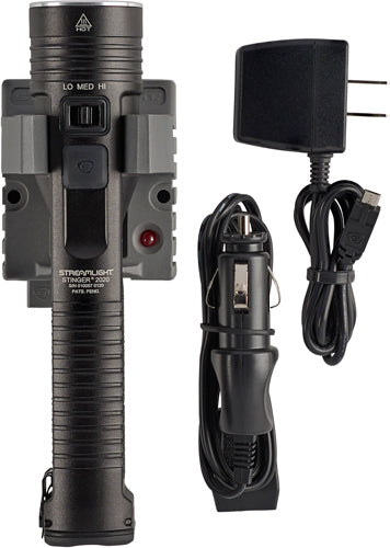 STREAMLIGHT STINGER 2020 2000 LUMEN LED W/120V AC/12V DC CHARGER BLACK Streamlight