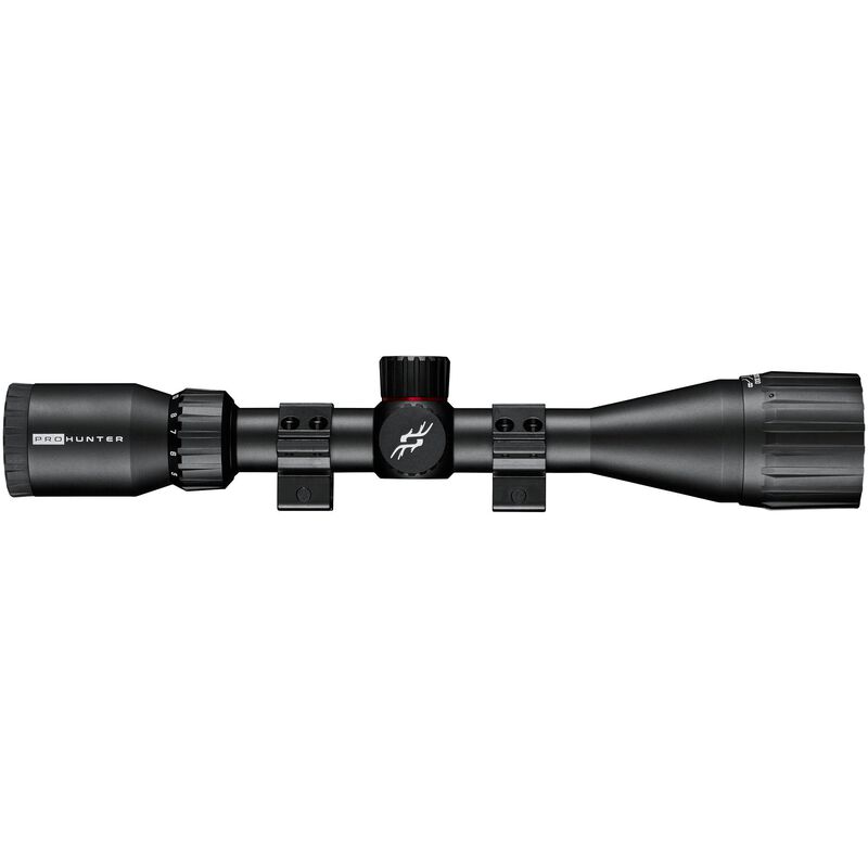 SIMMONS SCOPE PRO HUNTER 4-12X40 TRUPLEX W/RINGS BLACK