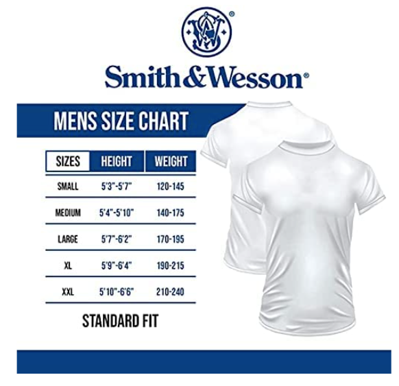 Smith & Wesson® Stacked Logo Men's Short Sleeve Tee - Military Green