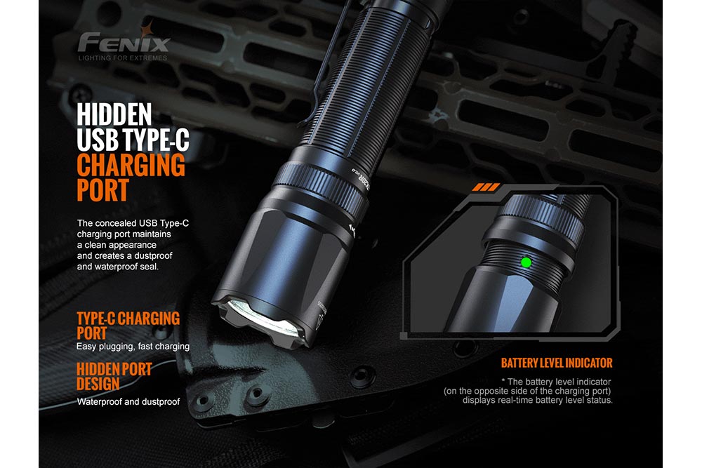 Fenix TK20R V2.0 Rechargeable Flashlight with FREE T5 Tactical Pen (optional) Fenix Store