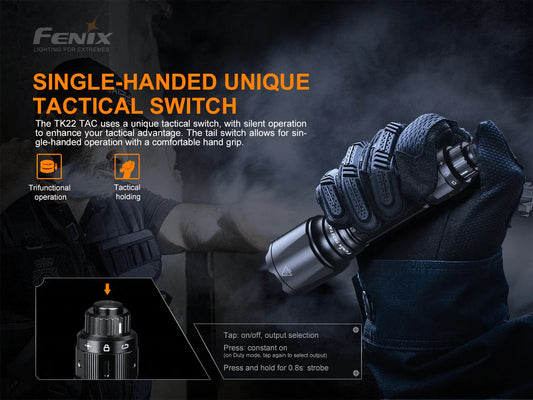 Fenix TK22 TAC Tactical Flashlight - 2800 Lumens Fenix Store