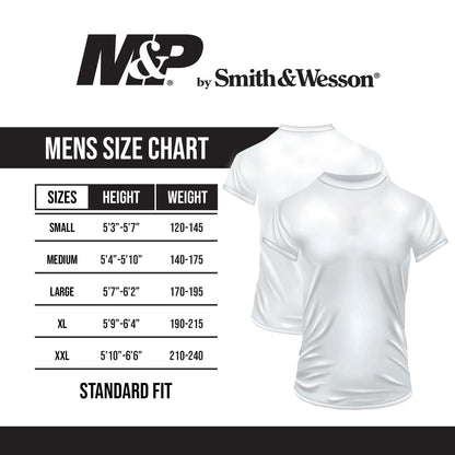 M&P by Smith & Wesson® Men's Authentic Logo Short Sleeve Tee in Granite Grey