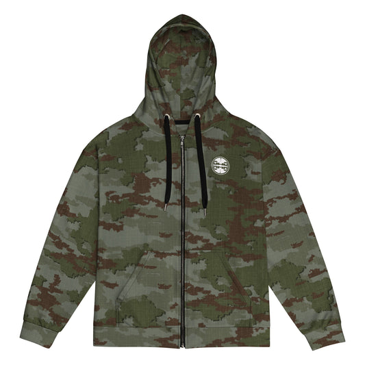 Athleisure Unisex Zip Hoodie | TerraVerde Camo Girls with Guns Clothing