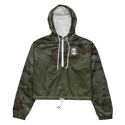 Athleisure Cropped Windbreaker | TerraVerde Camo Girls with Guns Clothing