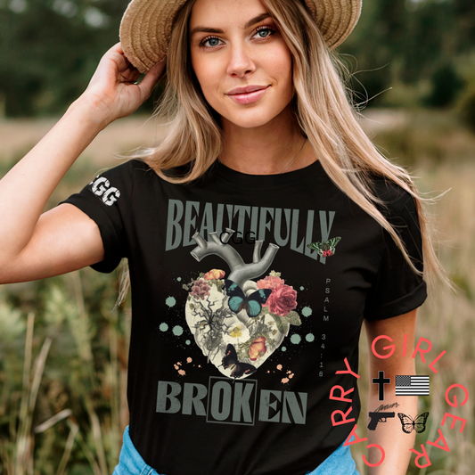 BEAUTIFULLY BROKEN TEE Carry Girl Gear