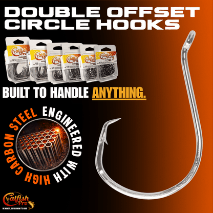 Double Offset Circle Hooks 6/0 - Value Pack