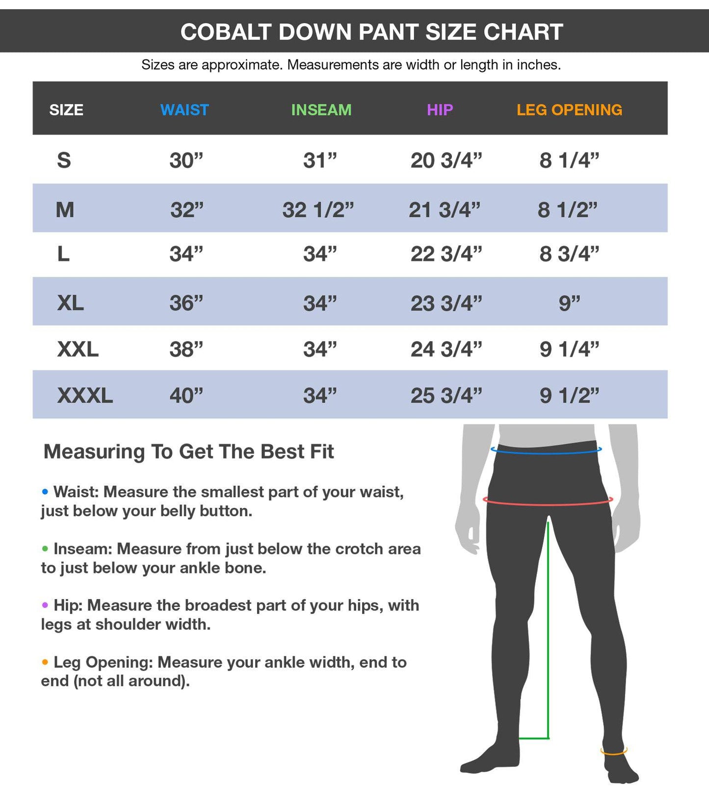 Vycah Cobalt Down Pant - Fall