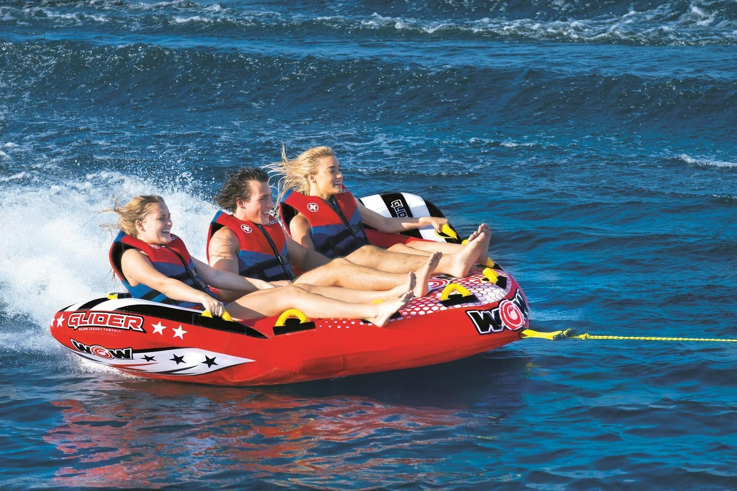 WOW Watersports Glider 3 Person 3P Towable with Flex Seating