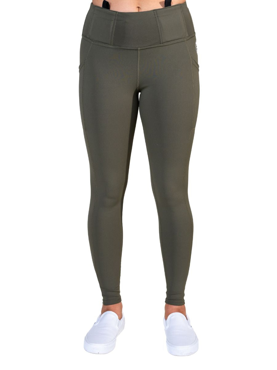 Defender Concealed Carry Leggings | Black & Olive