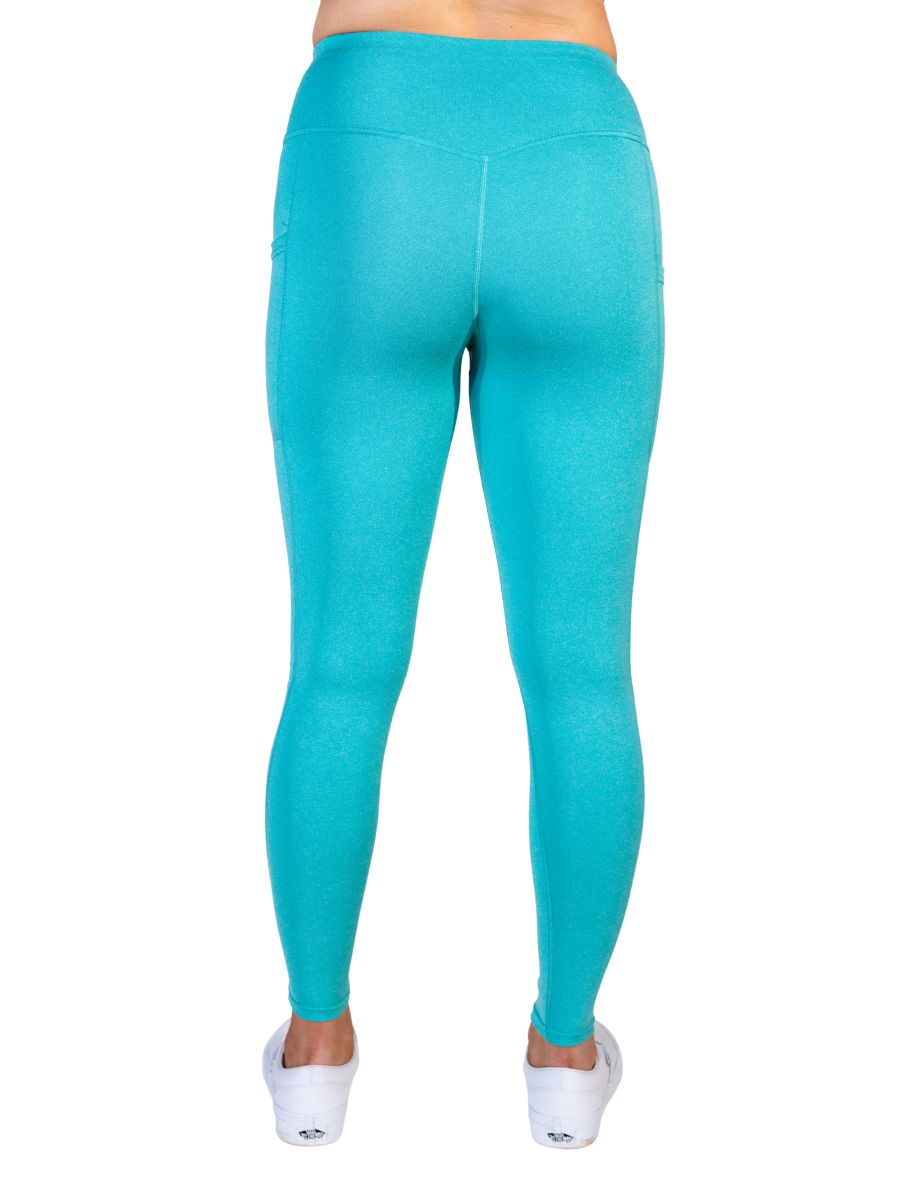 Defender Concealed Carry Leggings | Heathered Teal