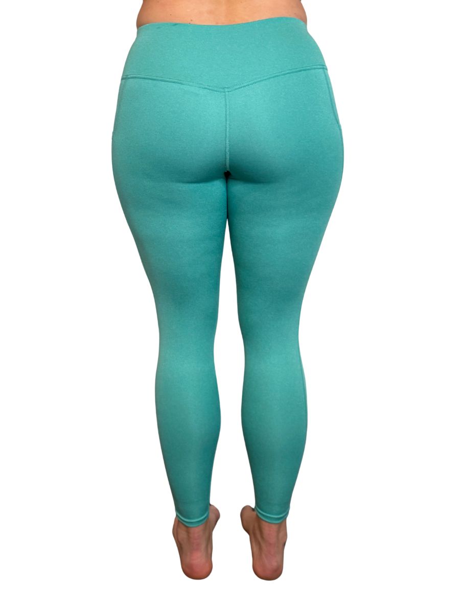 Defender Concealed Carry Leggings | Heathered Teal