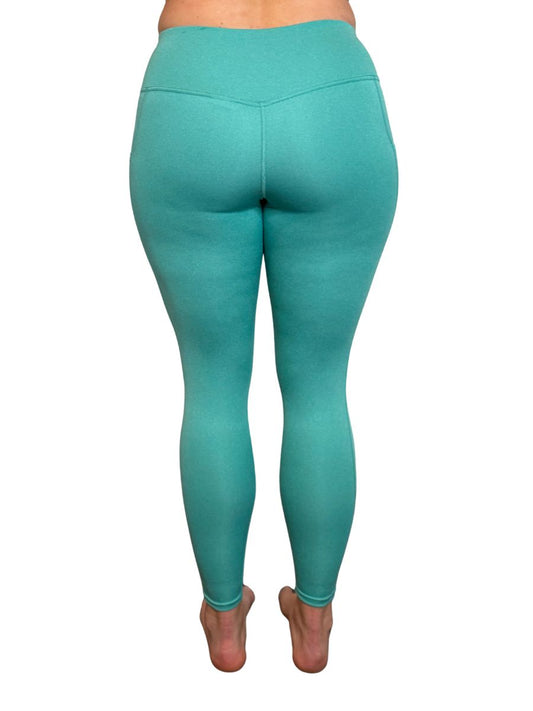 Defender Concealed Carry Leggings | Heathered Teal