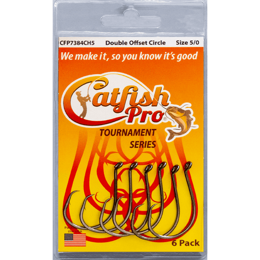 Double Offset Circle Hooks 5/0 Catfish Pro